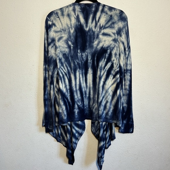 Chicos Womens Silk Nylon Angora Rabbit Waterfall Cover Up Cardigan Size Medium - Picture 6 of 10